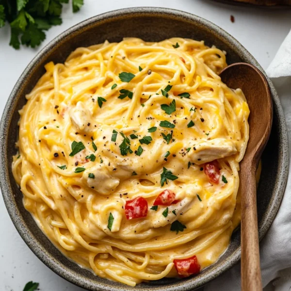 Crock Pot Cheesy Chicken Spaghetti Recipe