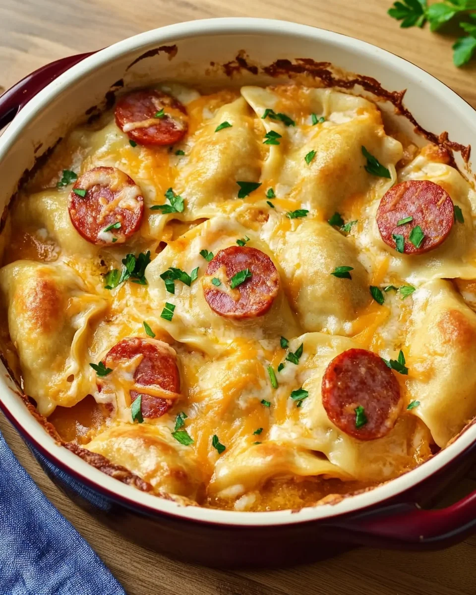 Crockpot Pierogi Casserole with Kielbasa 17 Crockpot