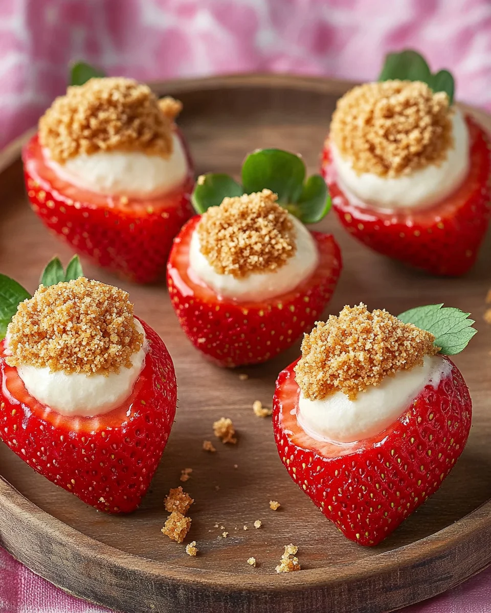 Deviled Strawberries (Made with a Cheesecake Filling) 19 Deviled