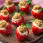 Deviled Strawberries (Made with a Cheesecake Filling)