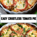 Easy Crustless Tomato Pie 19 Pinterest Hidden Image