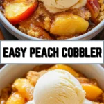 Easy Peach Cobbler 22 Pinterest Hidden Image