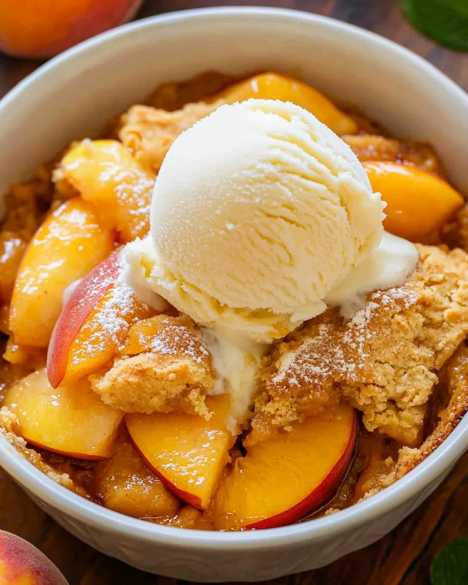 Easy Peach Cobbler 24 Easy