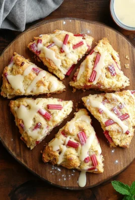 Easy Rhubarb Scones