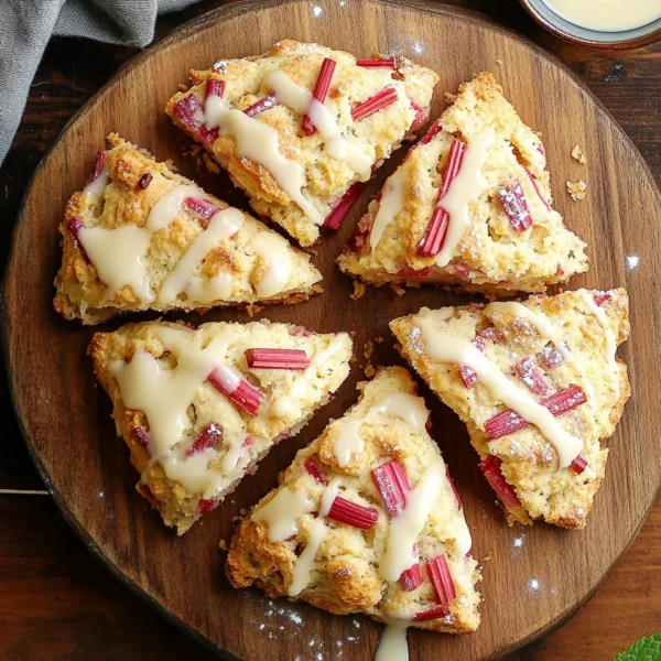 Easy Rhubarb Scones