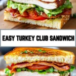 Easy Turkey Club Sandwich 16 Pinterest Hidden Image