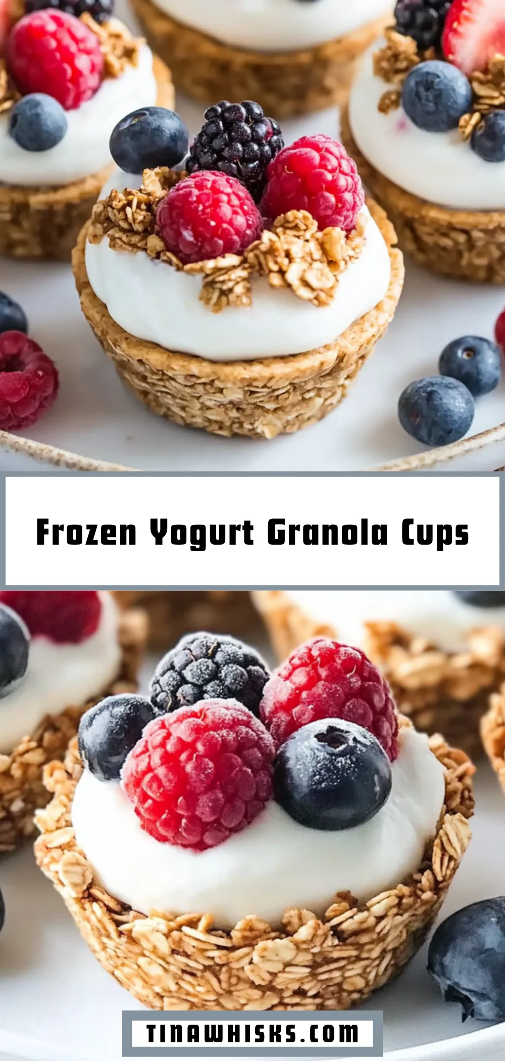 Frozen Yogurt Granola Cups 15 Pinterest Hidden Image
