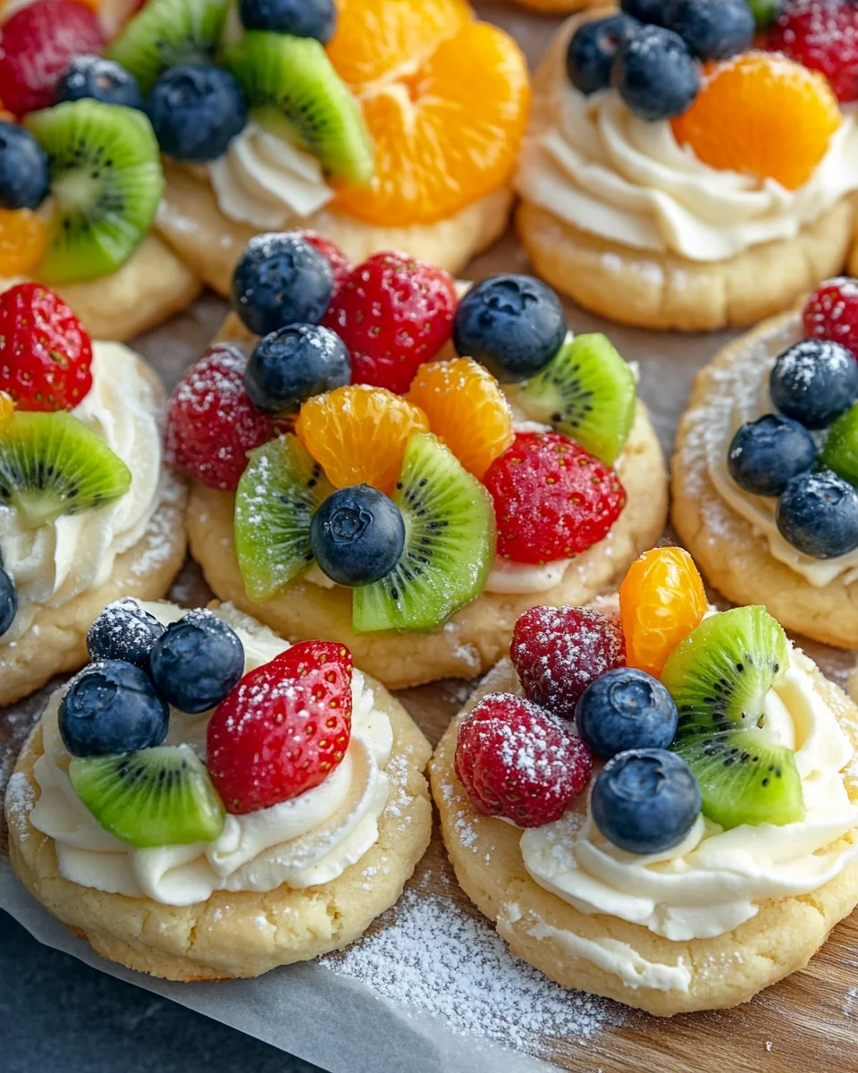 Fruit Pizza Cookies 25 Fruit Pizza Cookies