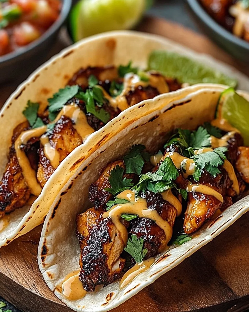 Garlic Butter Honey BBQ Chicken Tacos: Sweet, Savory & Irresistible! 20 Garlic