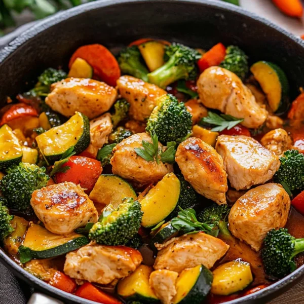 Healthy Chicken and Vegetables Skillet