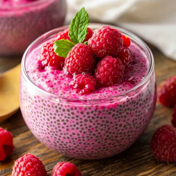 Healthy Raspberry Chia Pudding Recipe
