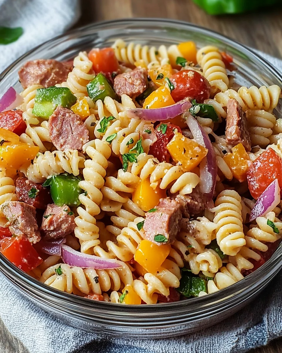 High Protein Italian Pasta Salad 21 High