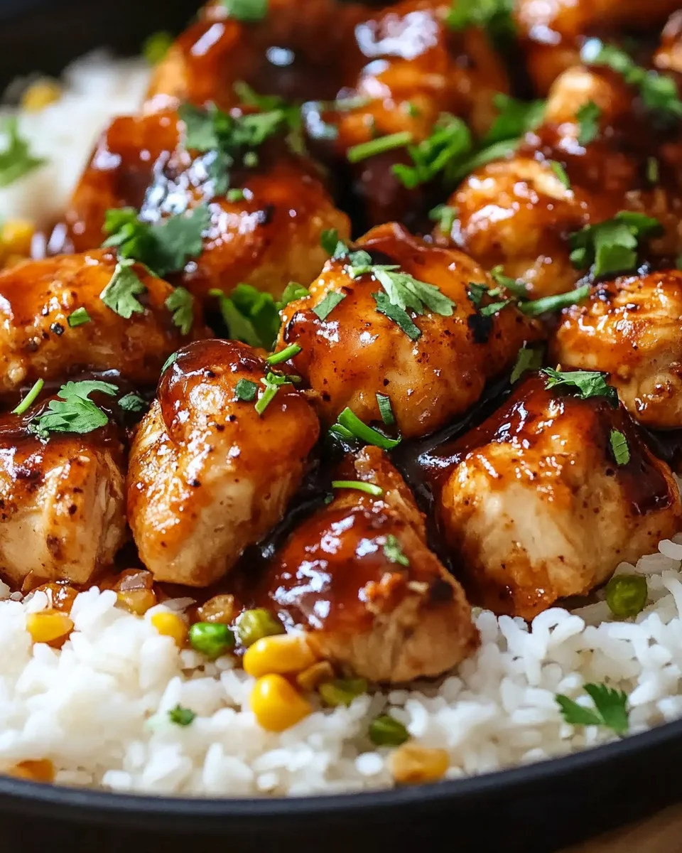 Honey BBQ Chicken Rice 22 Honey