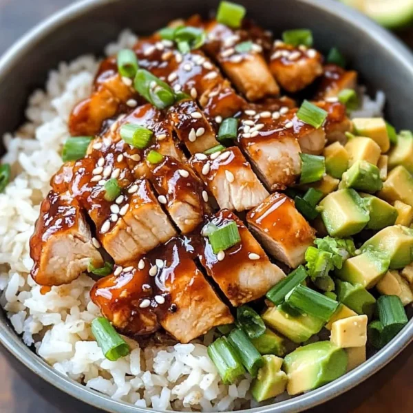 Honey BBQ Chicken Rice Bowl