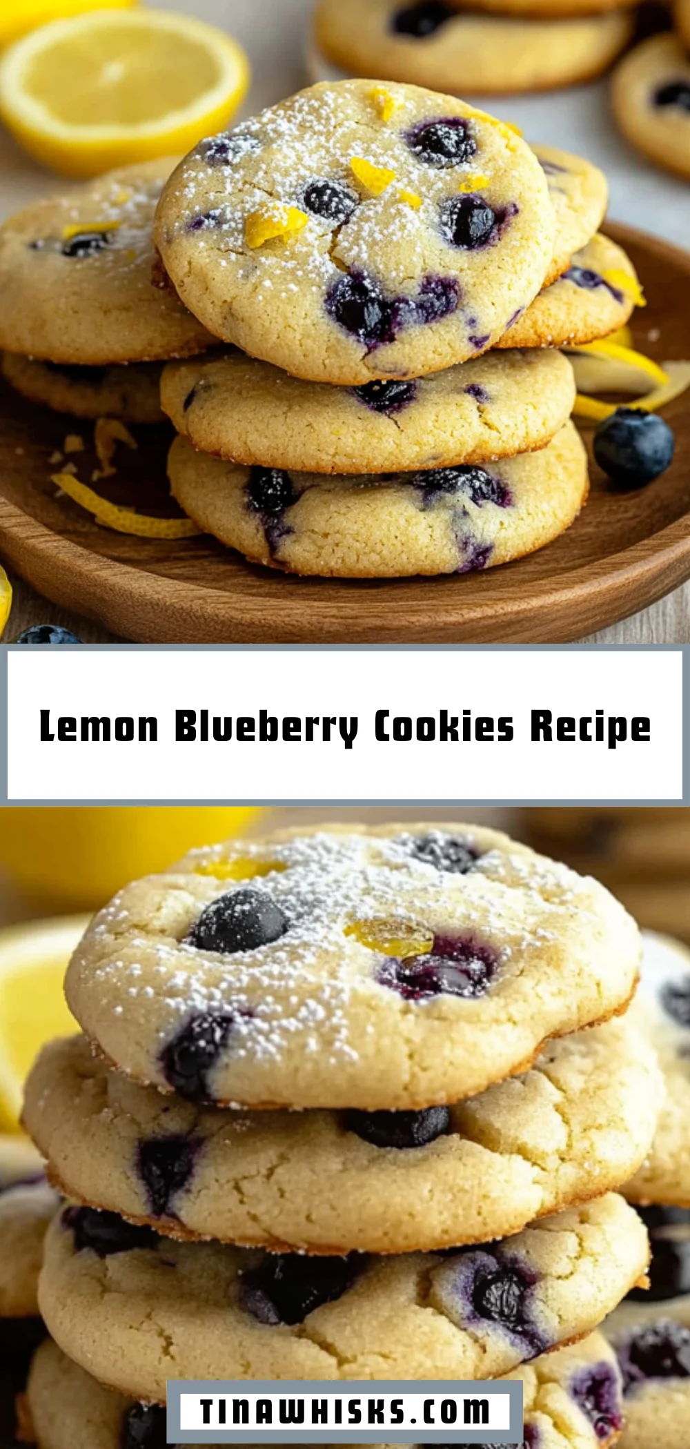 Lemon Blueberry Cookies Recipe 24 Pinterest Hidden Image