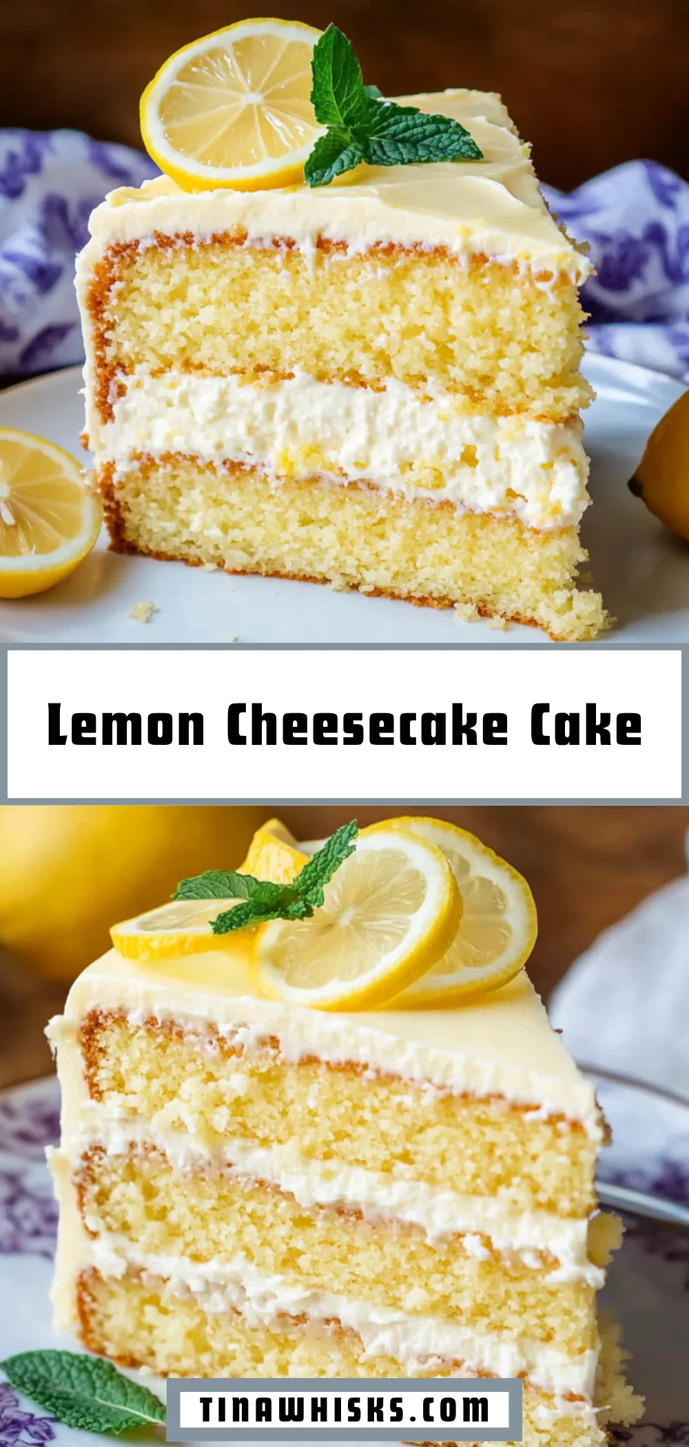 Lemon Cheesecake Cake 34 Pinterest Hidden Image