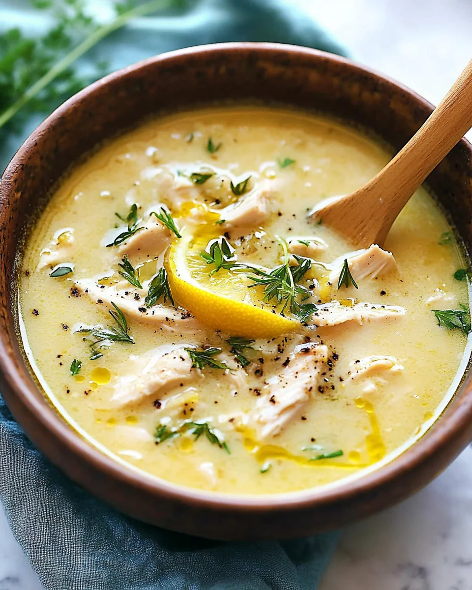 Mediterranean Lemon Chicken Soup: A Creamy, Comforting Bowl of Sunshine 21 Mediterranean
