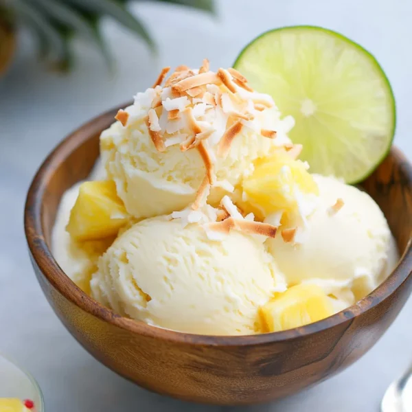 Piña Colada Ice Cream (dairy free)