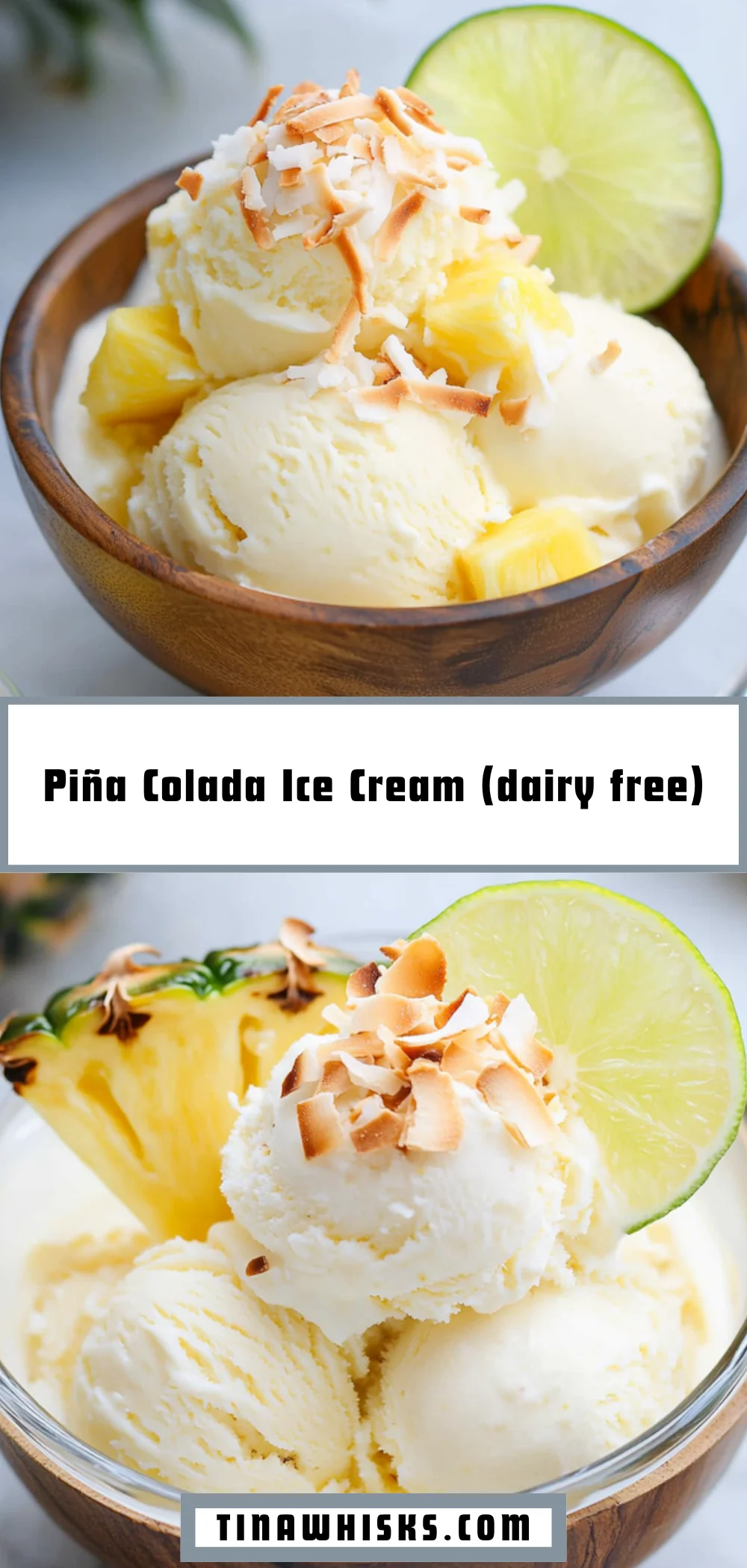 Piña Colada Ice Cream (dairy free) 12 Pinterest Hidden Image