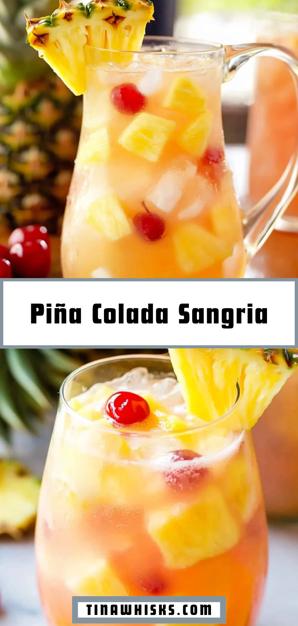 Piña Colada Sangria 14 Pinterest Hidden Image