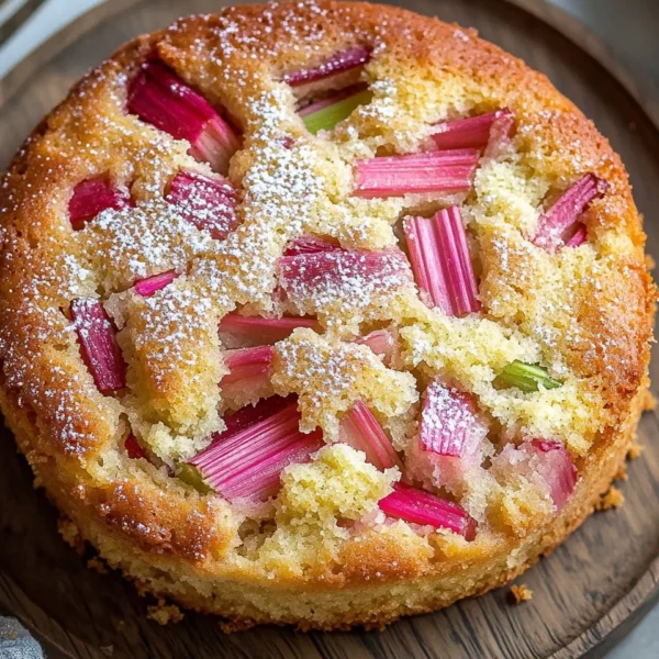 Quick Rhubarb Cake
