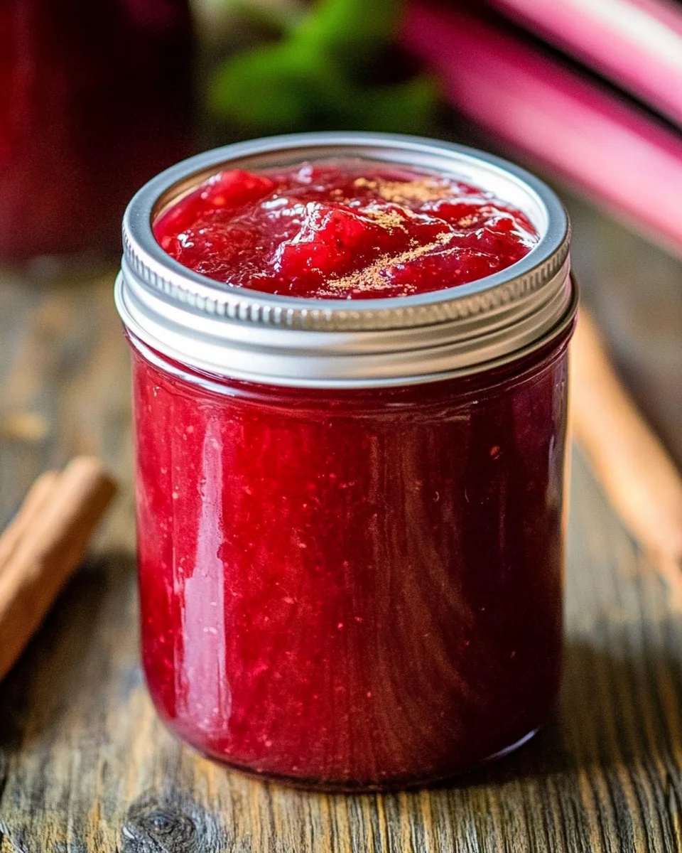 Rhubarb Cinnamon Jam Recipe