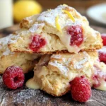Ridiculously Easy Lemon Raspberry Scones