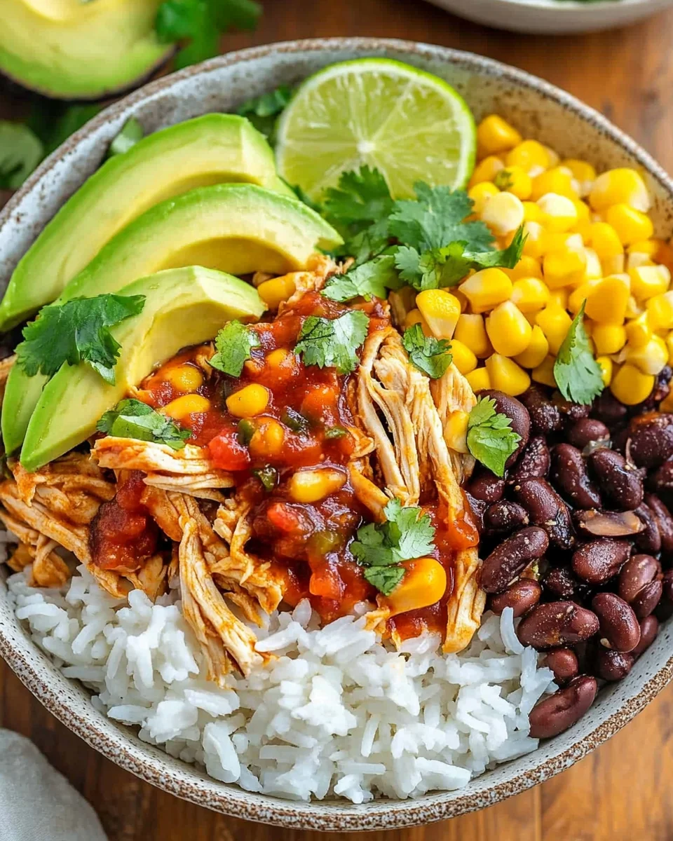 Slow Cooker Chicken Burrito Bowl 20 Slow