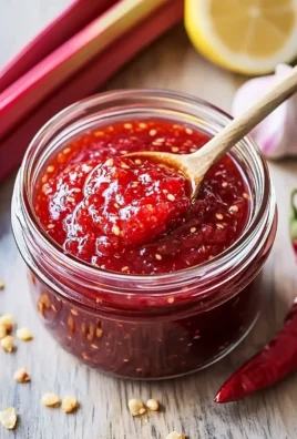 Slow Cooker Rhubarb Sweet Chili Jam