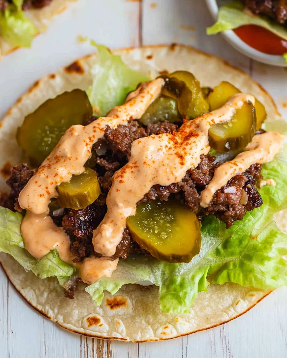Smash Burger Taco Recipe + Burger Sauce 18 Smash