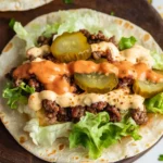 Smash Burger Taco Recipe + Burger Sauce