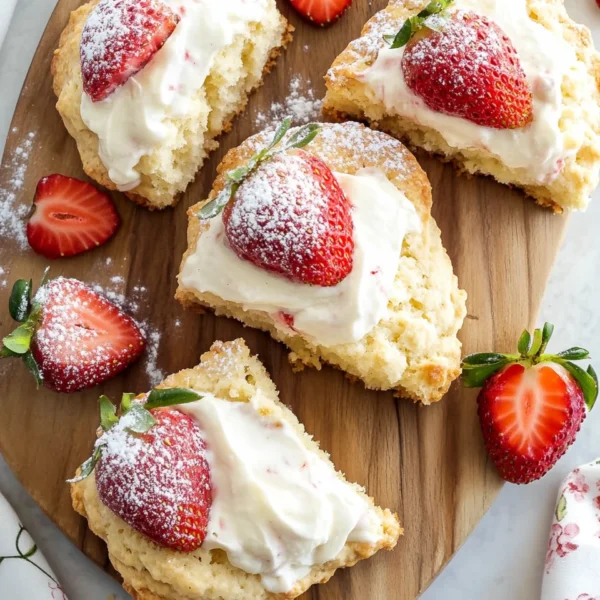 Strawberries and Cream Scones