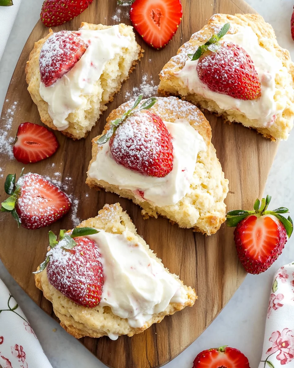 Strawberries and Cream Scones