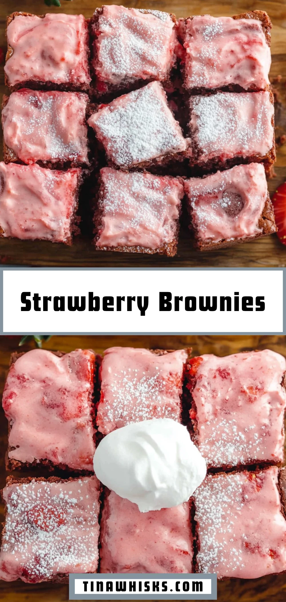 Strawberry Brownies 16 Pinterest Hidden Image