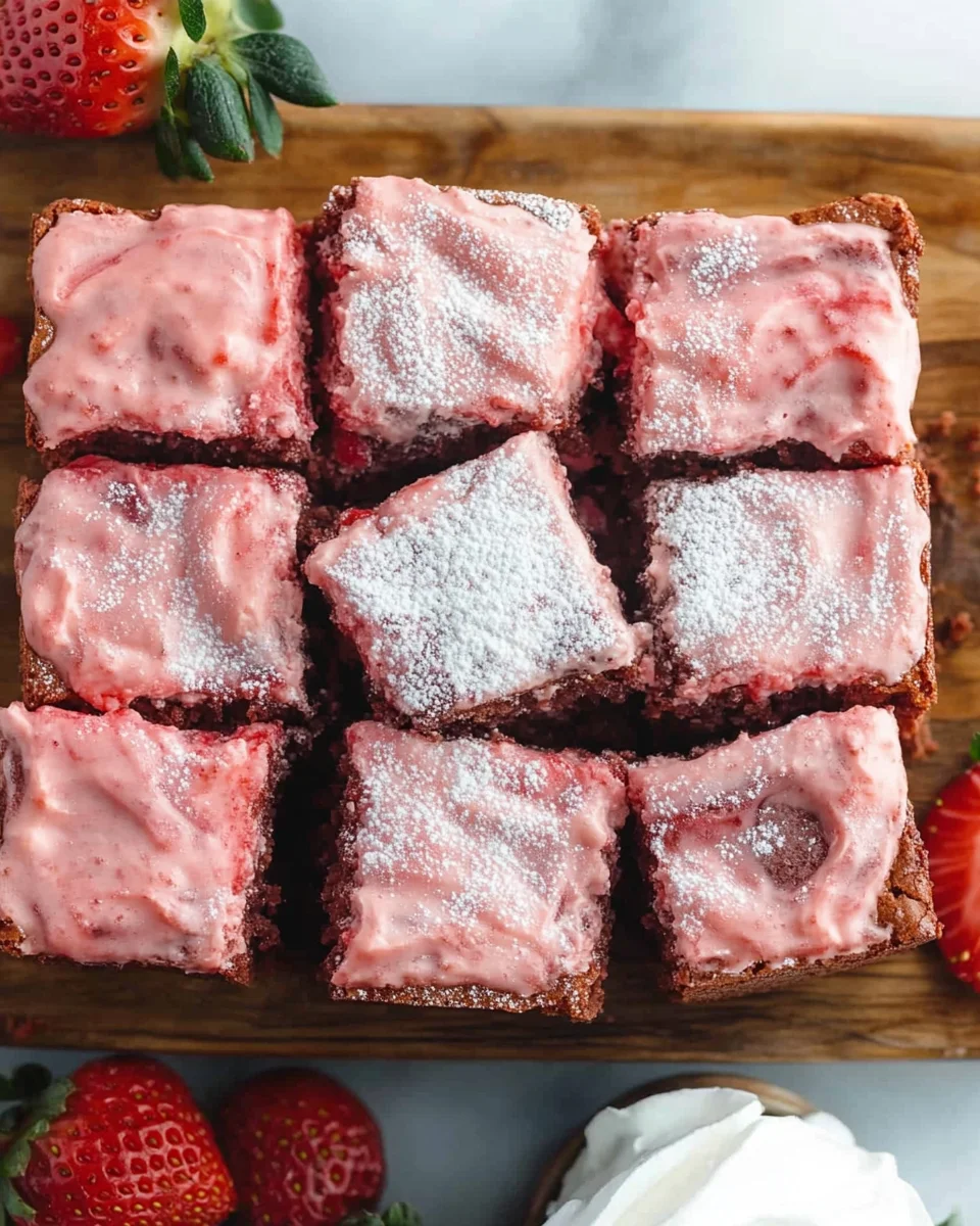 Strawberry Brownies
