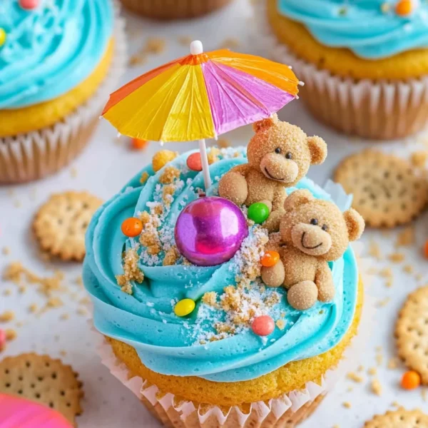 Summer Beach Party Cupcakes