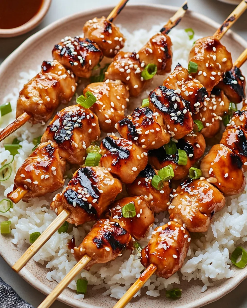 Teriyaki Chicken Skewers