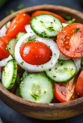 Tomato, Cucumber, and Onion Salad 24 Tomato, Cucumber, and Onion Salad