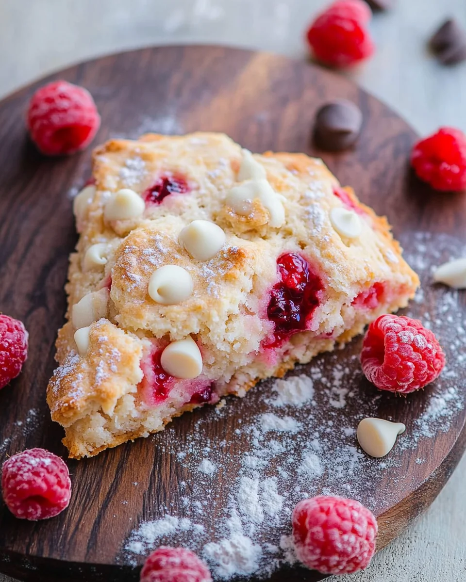 White Chocolate Raspberry Scones 26 White Chocolate Raspberry Scones