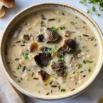 Wild Rice and Morel Mushroom Soup