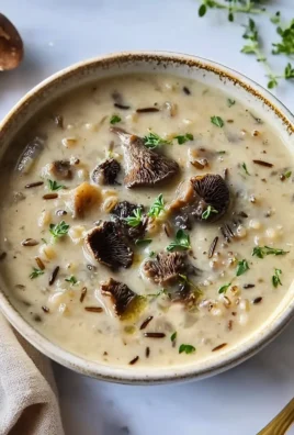 Wild Rice and Morel Mushroom Soup