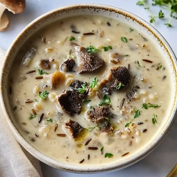 Wild Rice and Morel Mushroom Soup