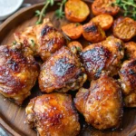 30-min Oven Baked Boneless Skinless Chicken Thighs