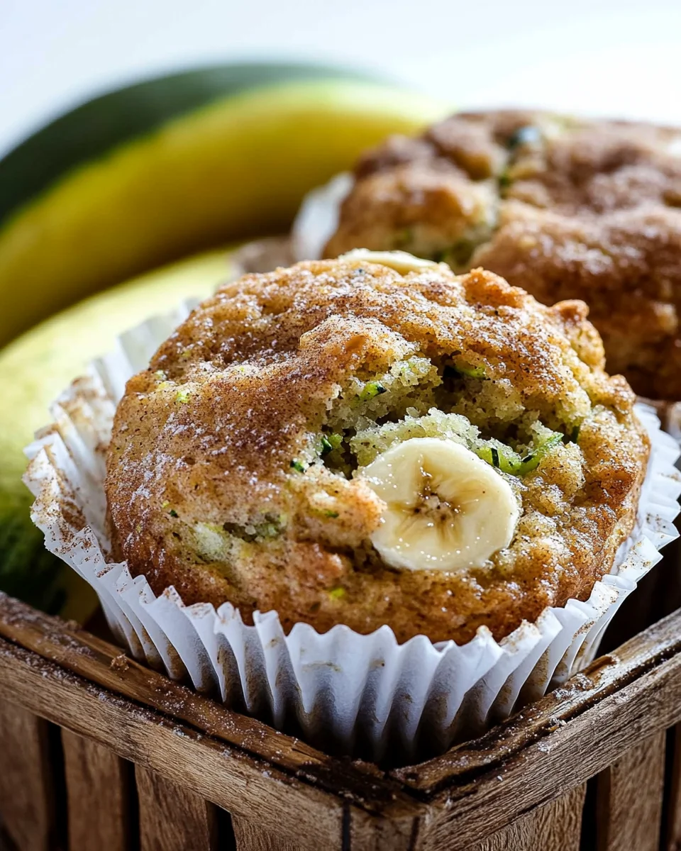 Banana Zucchini Muffins