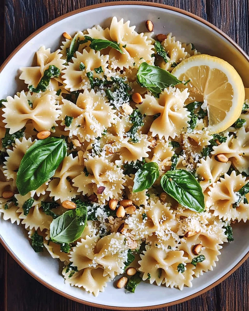 Basil Pasta with Lemon Garlic Butter Sauce 19 Basil