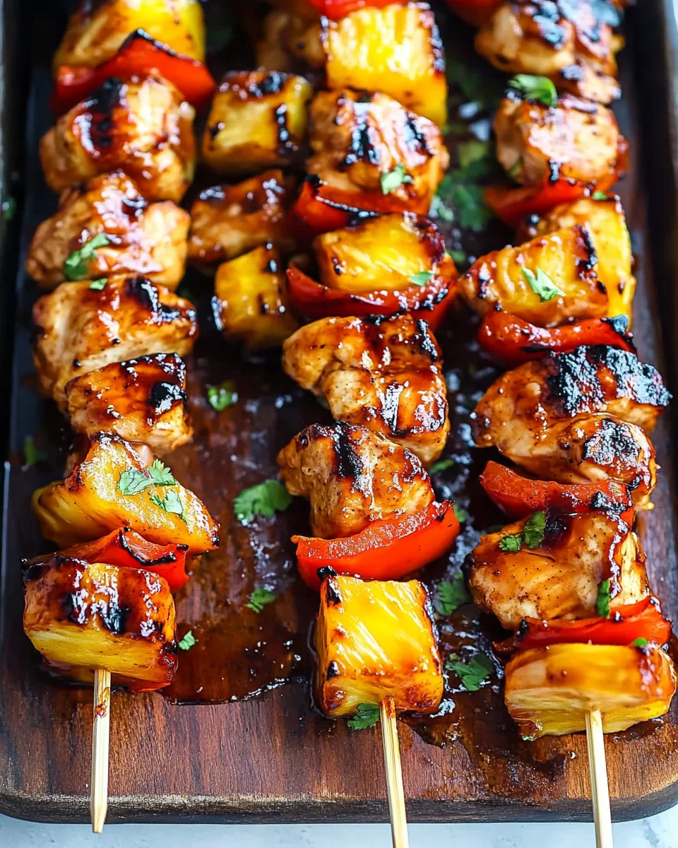 BBQ Pineapple Chicken Kabobs 21 BBQ
