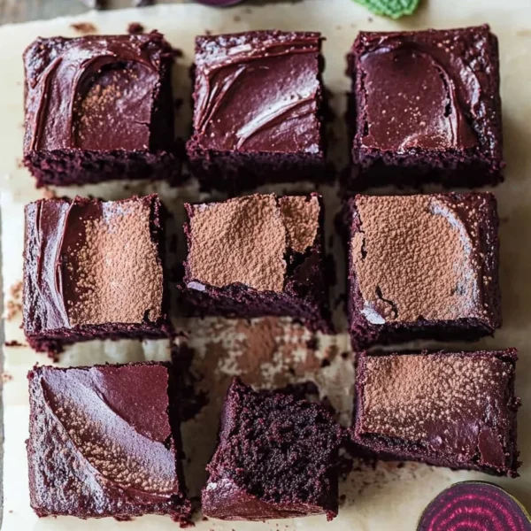 Beetroot Brownies with a Chocolate Avocado Frosting