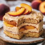 Best Peach Cake with Brown Sugar Frosting
