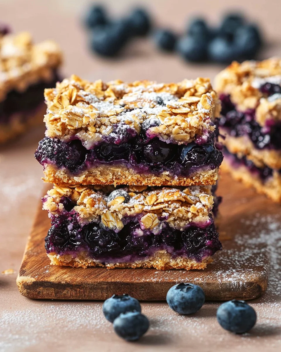 Blueberry Oatmeal Bars 24 Blueberry Oatmeal Bars