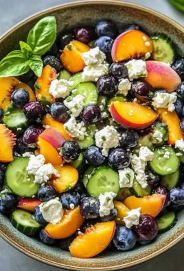 Blueberry Peach Feta Salad 22 Blueberry Peach Feta Salad